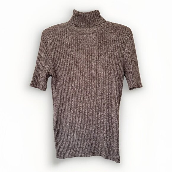 BP Basic Pieces Womens Brown Sweater Shirt Top Turtleneck Size XL - Picture 1 of 7